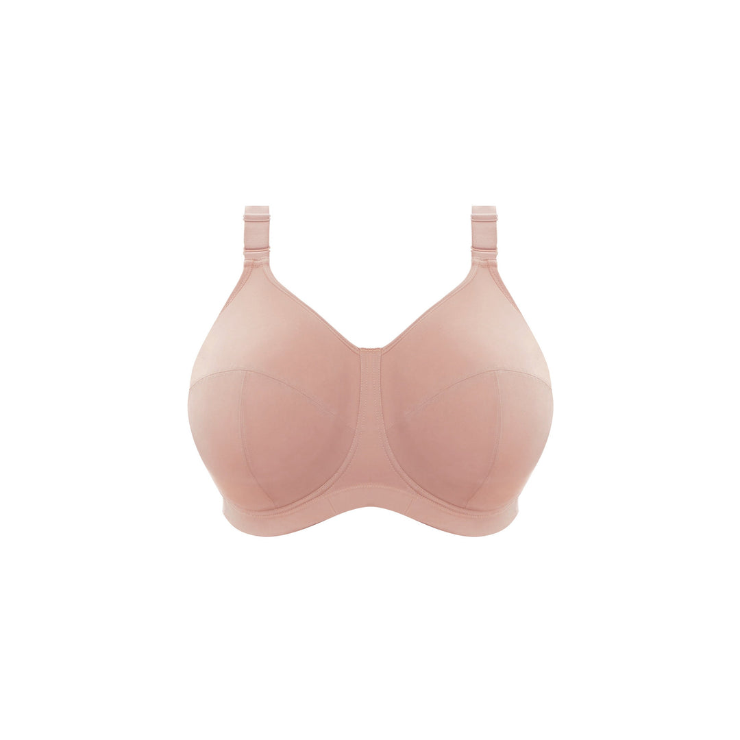 Goddess Plus size non-wire bra for large breasts fawn color