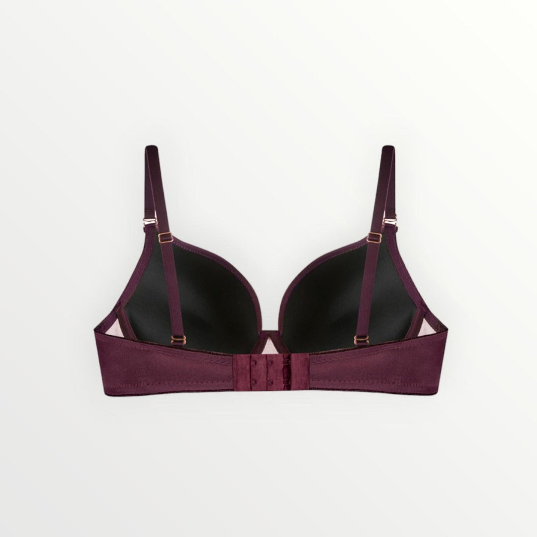 Daisy Push Up Bra | Aubergine