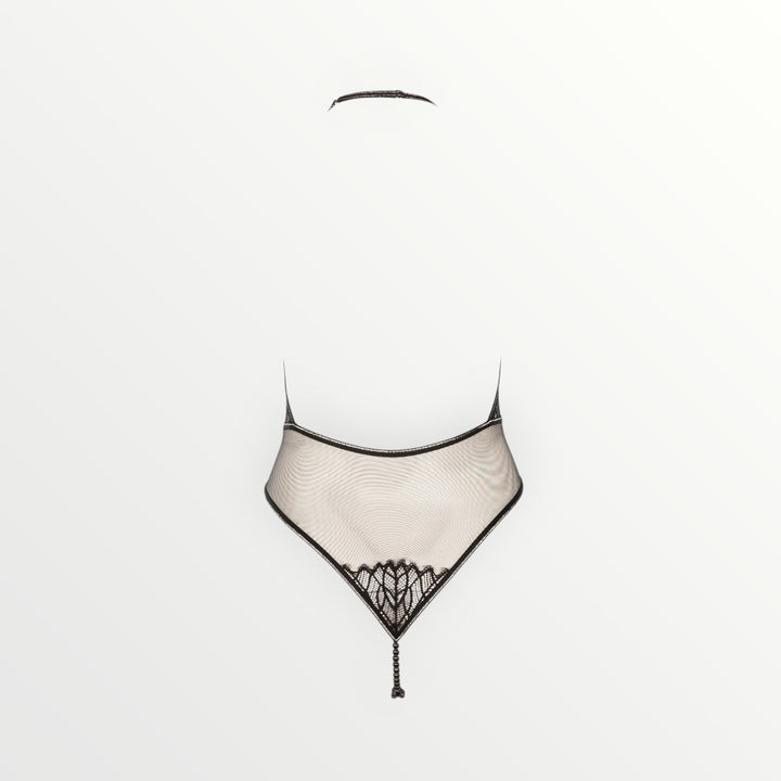 Manhattan Double Pearl Bodysuit | Black