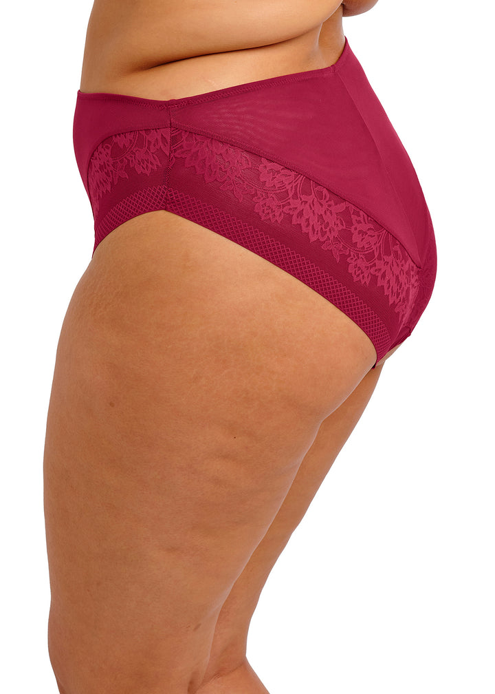 Nerina High Leg Brief | Rouge
