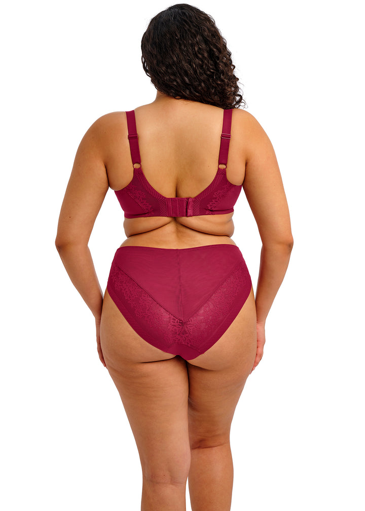 Nerina High Leg Brief | Rouge