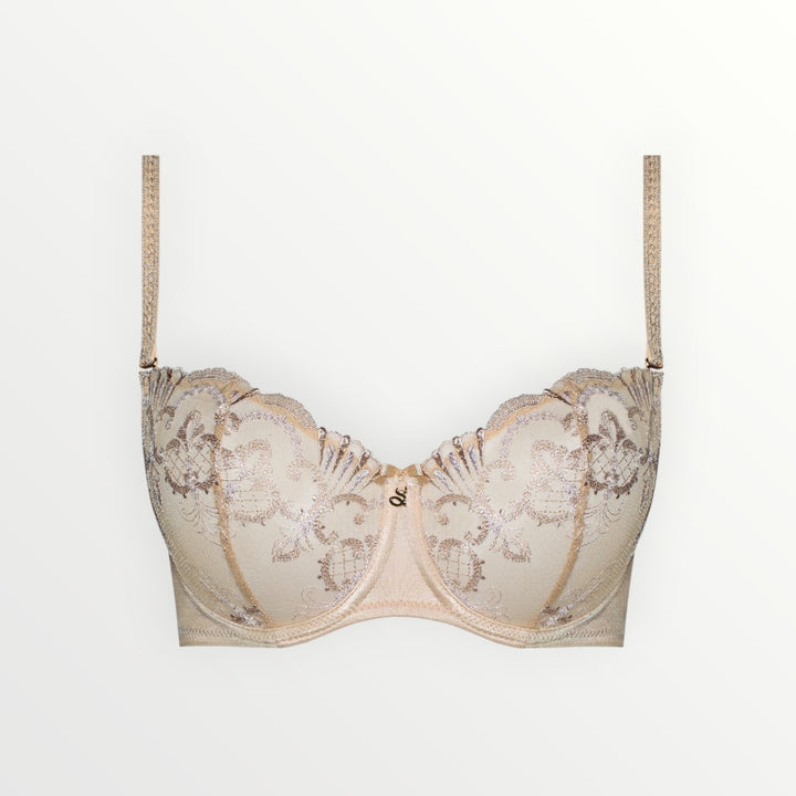 Perla Half Cup Bra | Gold