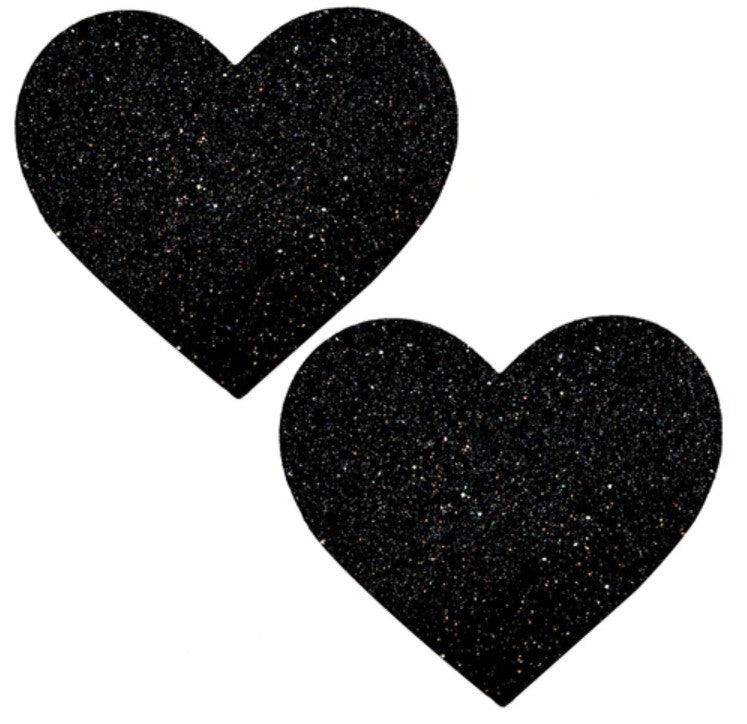 Glitter Heart Plus Size Nipple Cover Pasties