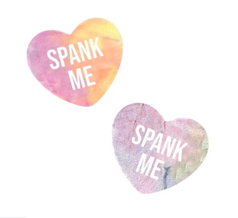 Spank Me Velvet Sherbert Candy Heart Nipple Cover Pasties