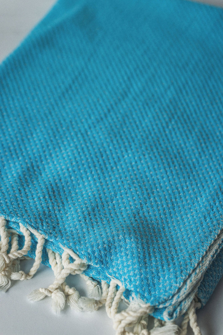 Waffle Weave Turkish Bath Towel – 40”x70” Organic Cotton, Soft & Absorbent