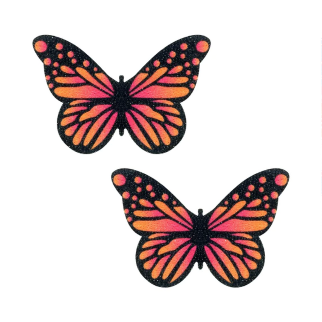 Large Velvet Ombre Butterfly Nipple Cover Pasties