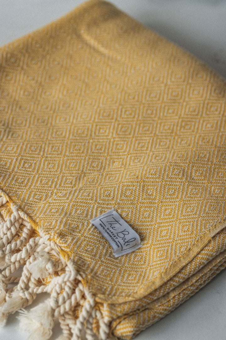 Diamond Turkish Towels – Luxurious Bath or Throw Blanket