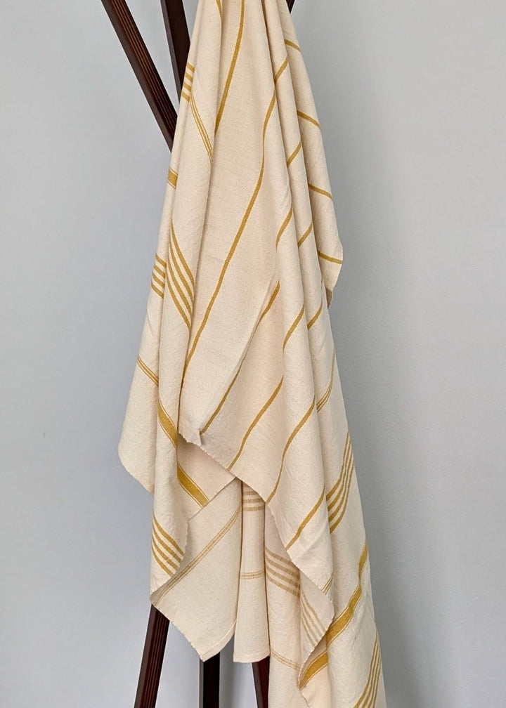 Horizon Stripe Turkish Cotton Towel Collection - Sand-Repelling, Quick-Drying, Tassel-Free, 39”x70”