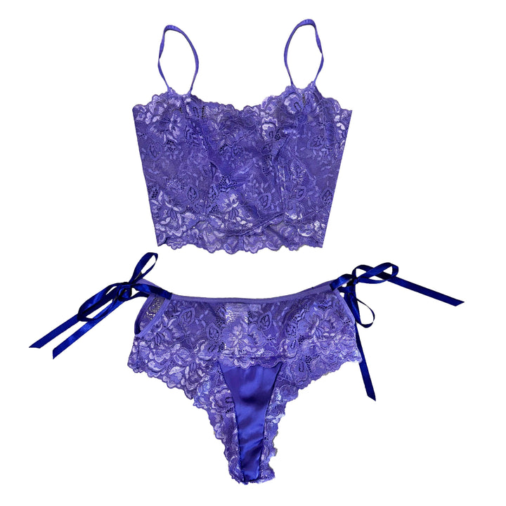 Hydrangea Lace Stretch Bralette Set