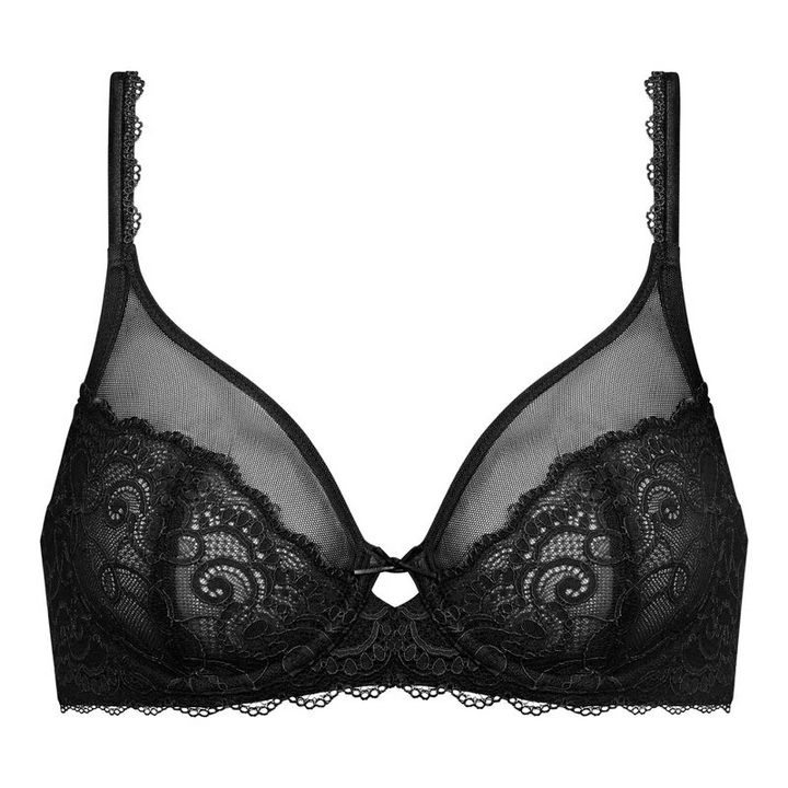 Amorous Sweetheart Plunge | Black