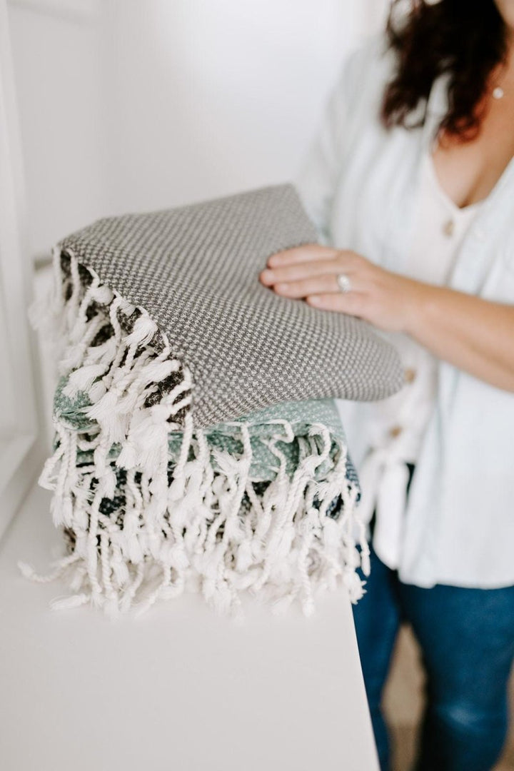 Waffle Weave Turkish Bath Towel – 40”x70” Organic Cotton, Soft & Absorbent