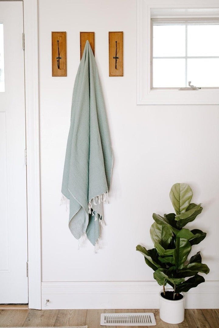 Waffle Weave Turkish Bath Towel – 40”x70” Organic Cotton, Soft & Absorbent