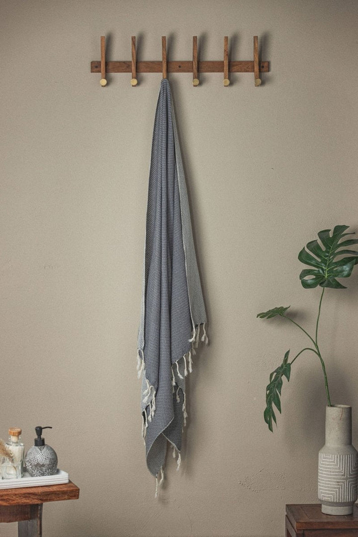 Waffle Weave Turkish Bath Towel – 40”x70” Organic Cotton, Soft & Absorbent