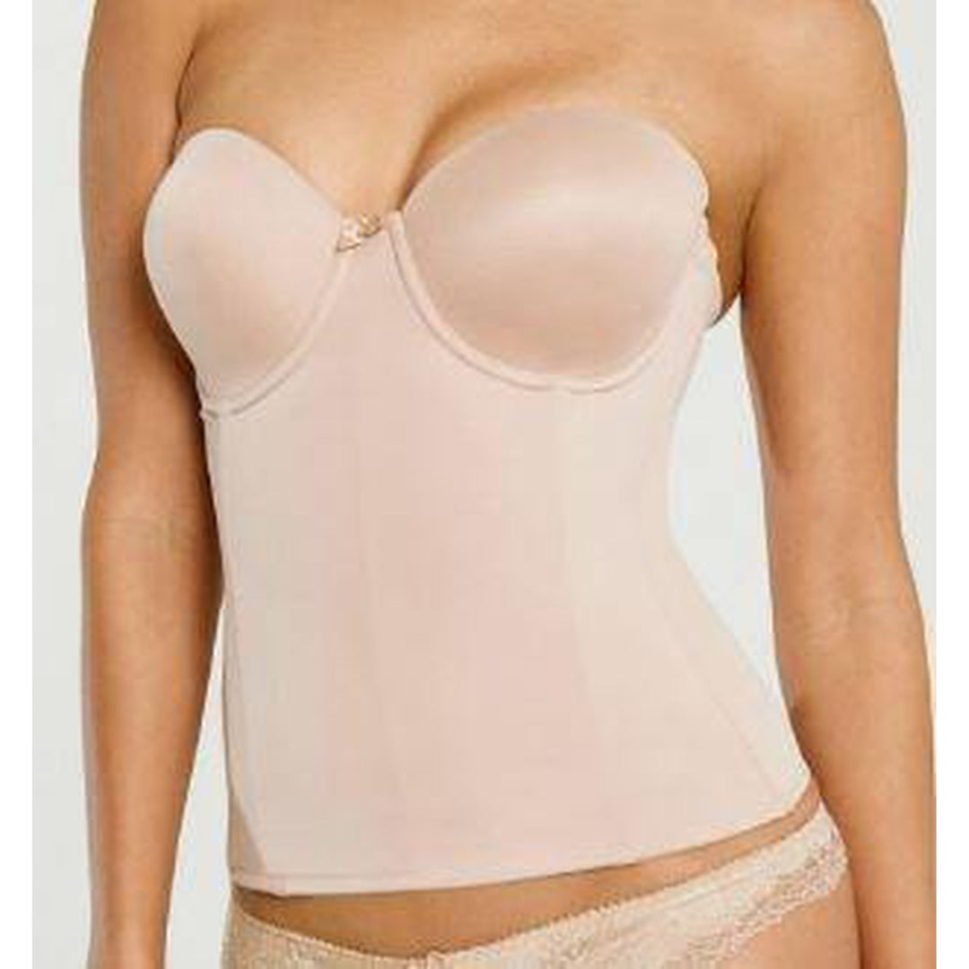 The Perky Lady Seamless Bustier in European Beige