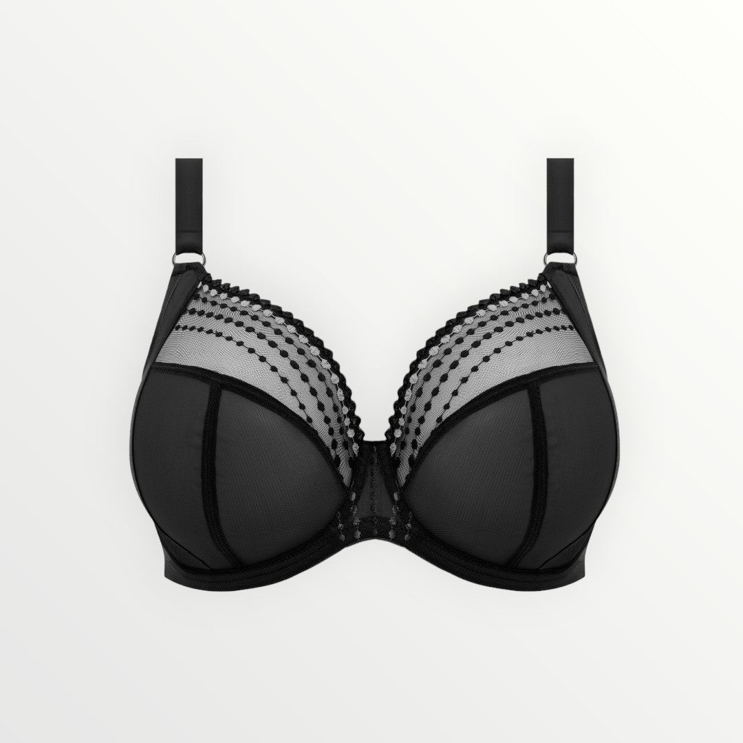Matilda Full Support Plunge Bra in Black