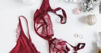 Bold lace lingerie with delicate embroidery and scalloped edges