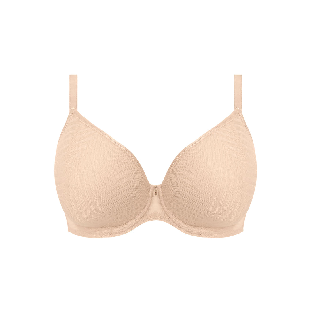 Tailored Plunging Full Bust T-shirt Bra Natural Beige