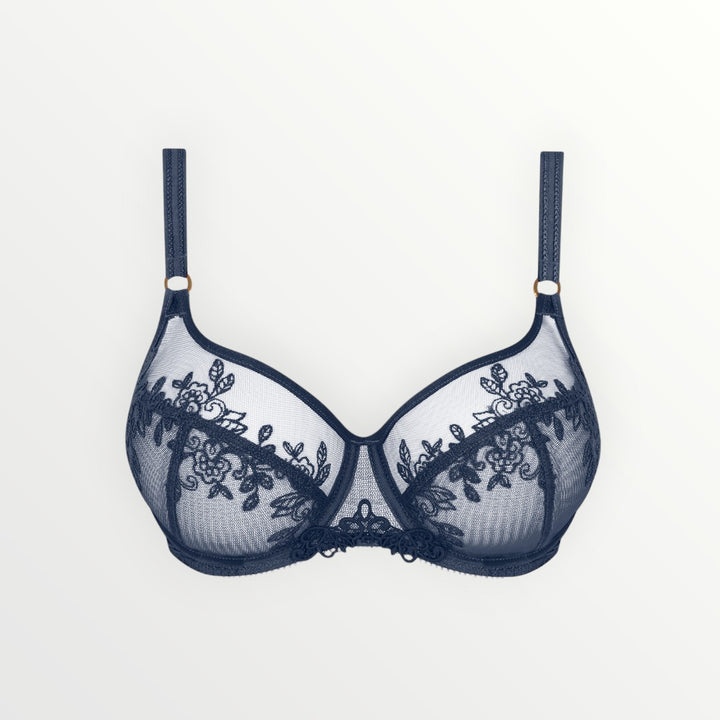 Paola Low Neck Bra | Blue Venice