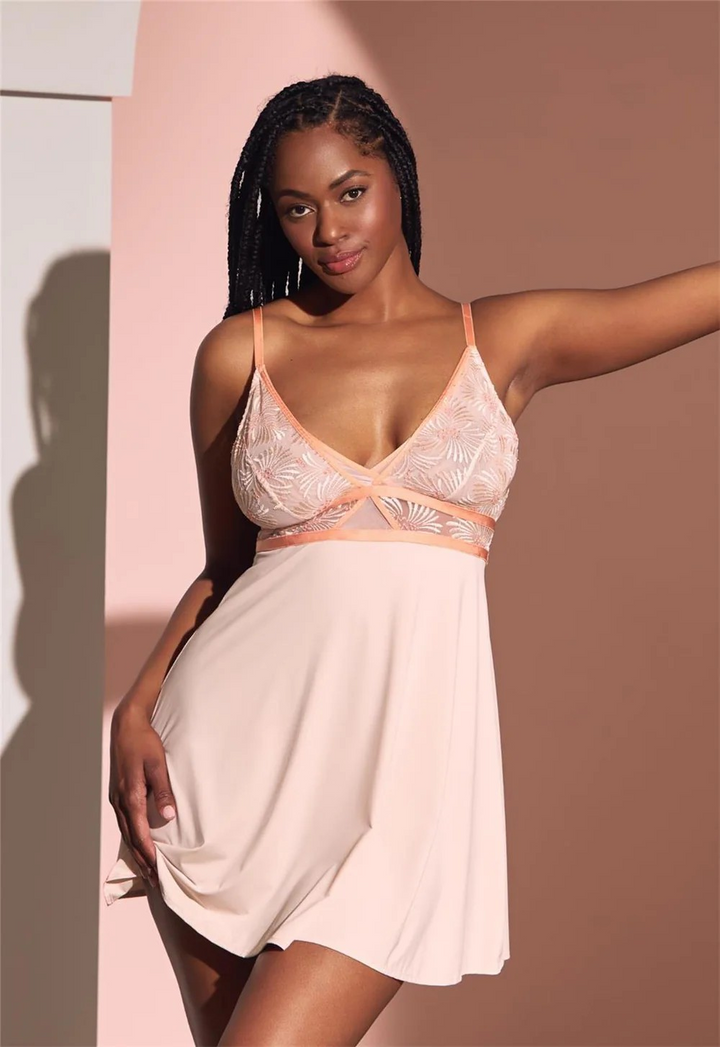 Tangerine Dreams Chemise and Thong Set | Tangerine