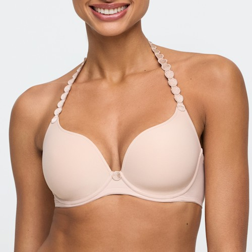 Tom Padded Heart Shape T-shirt Bra | Cafe Latte