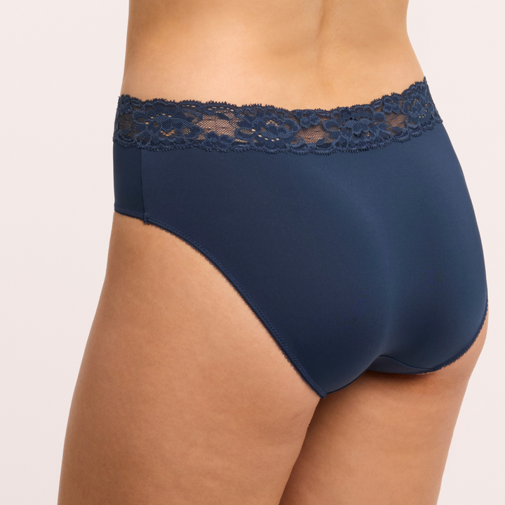 blue, panty, soft, lace, comfortable, full coverage
