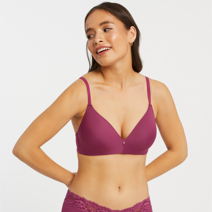 Wire-Free T-shirt Shaping Bralette | Cranberry