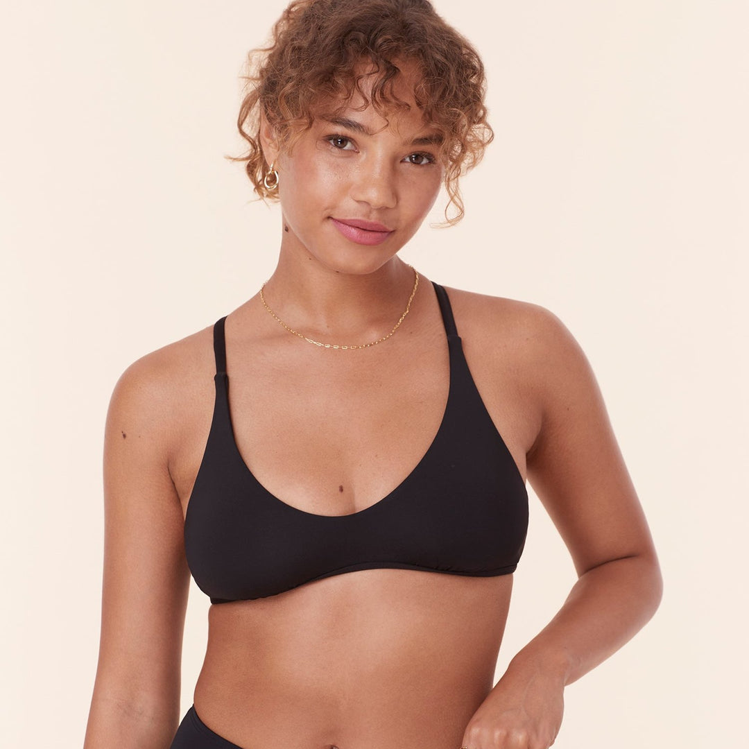 The Valencia Top - Flat - Black