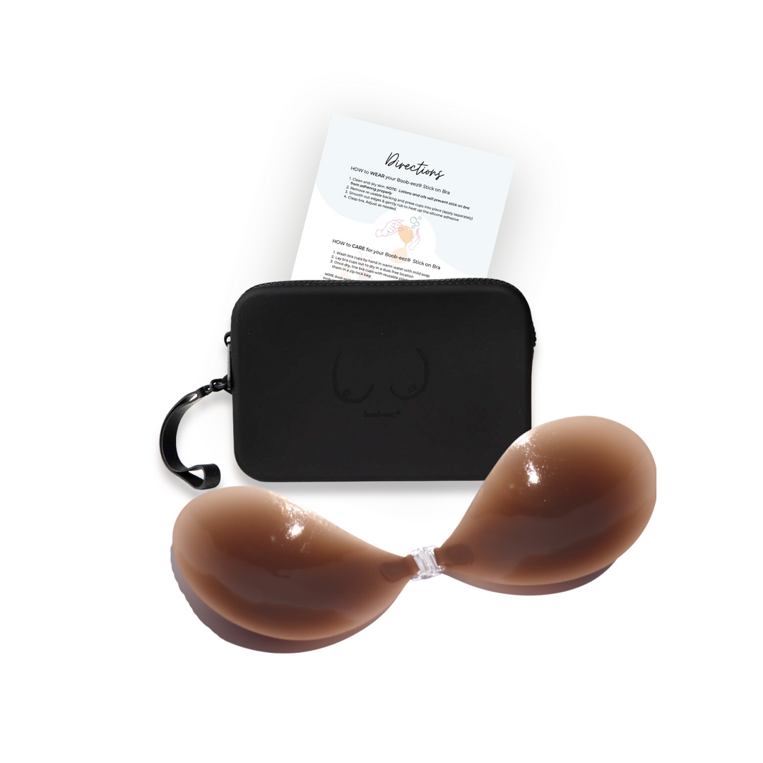 Match Maker | Silicone Travel Case + x1  Silicone Stick-On Bra by Boob-eez®