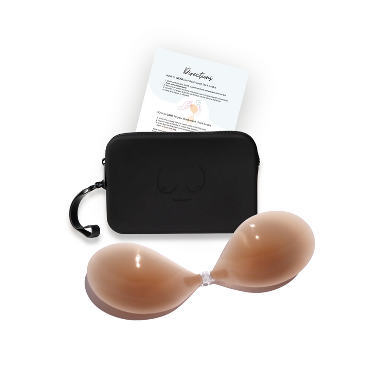 Match Maker | Silicone Travel Case + x1  Silicone Stick-On Bra by Boob-eez®