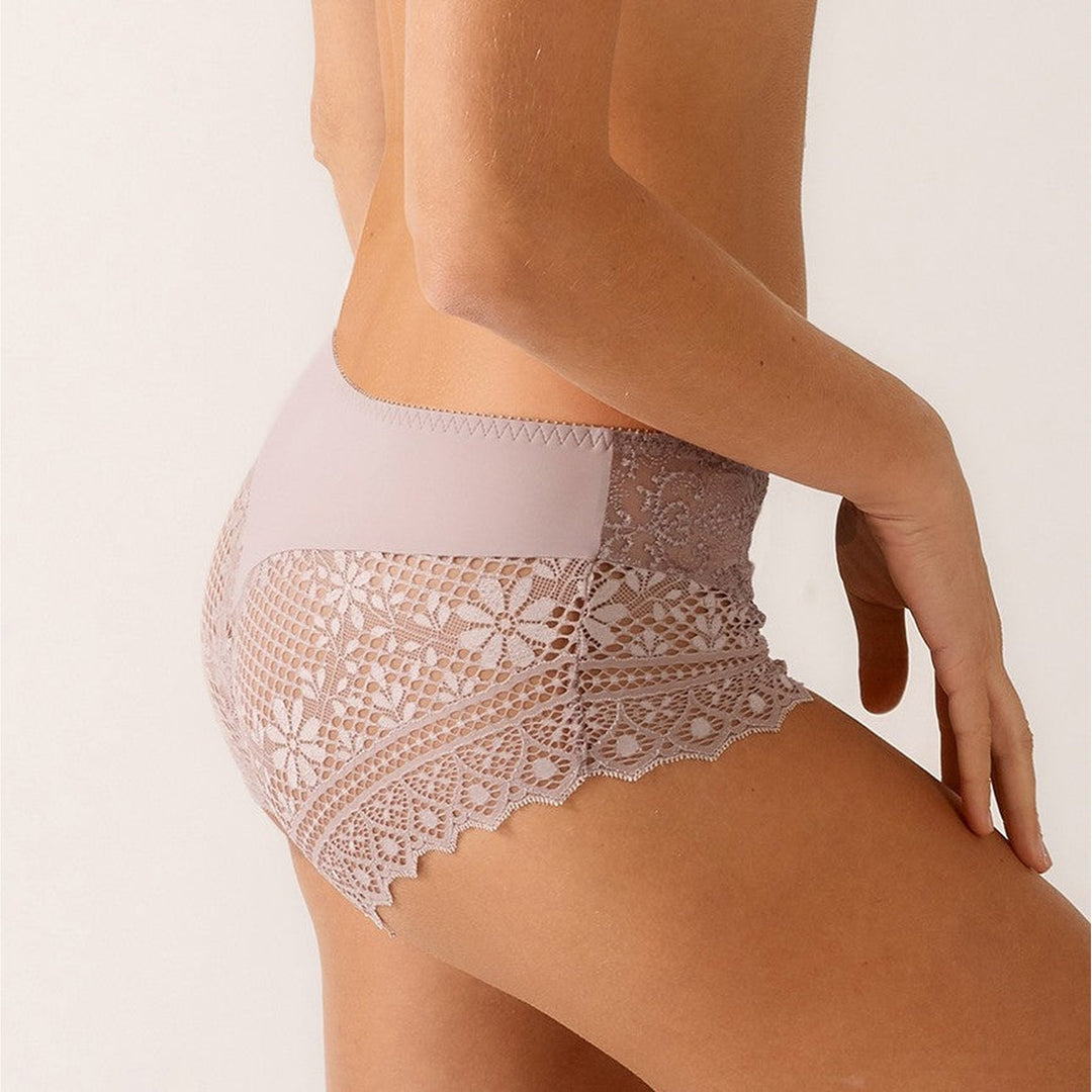 Enpreinte, Cassiope Panty, Underwear, French Lingerie, Cassiope Rose Sauvage, Cheeky Underwear