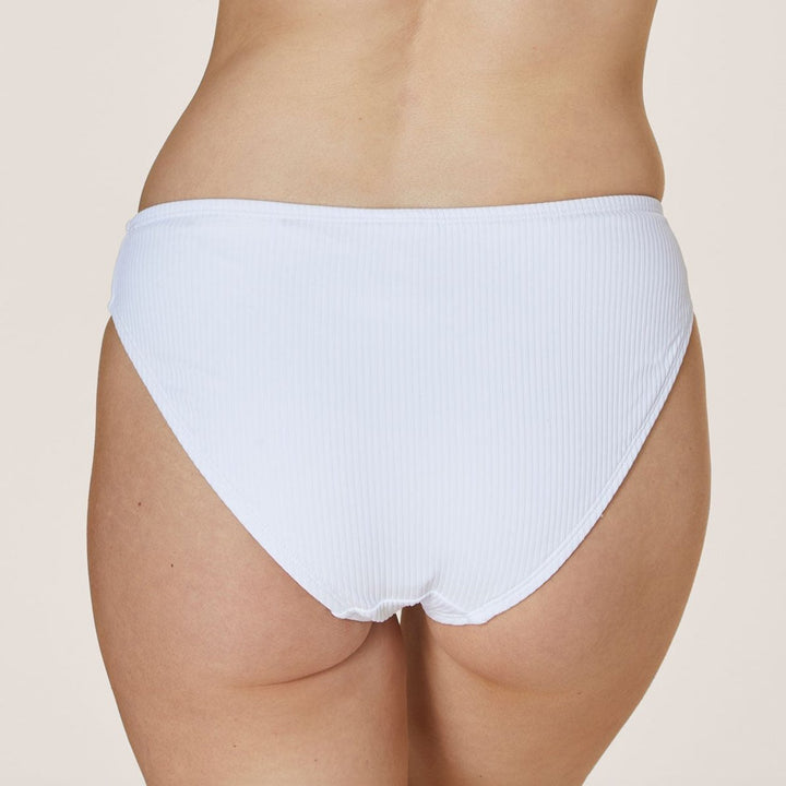 The Bikini Bottom - Ribbed - White