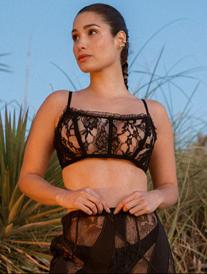 Paradox French Lace Corset Bra