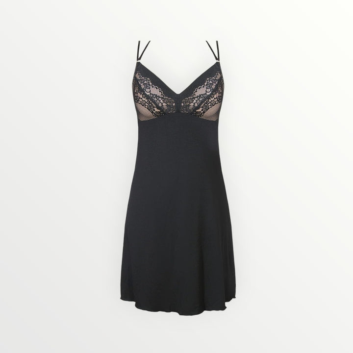 Casilda Breathable Nightdress | Black