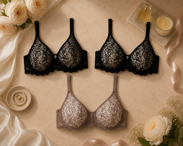The Foundation Capsule | Cassiopee Seamless T-shirt Bra 3-Pack Capsule
