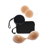 Core Capsule | BLACK - x2 travel cases + x1 stick-on bra + x1 pair of nipple covers