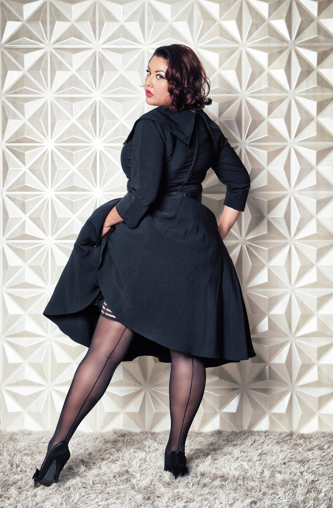 Lois: A Hint of Class and a Bit of Sexy "Seam" Perfect. Petite to Plus Size Thigh Highs