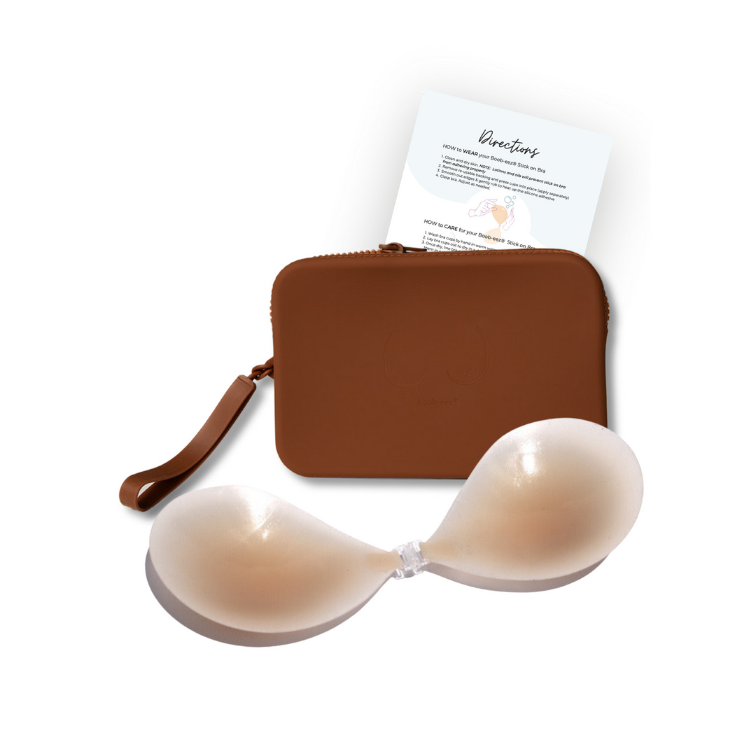 Match Maker | Silicone Travel Case + x1  Silicone Stick-On Bra by Boob-eez®