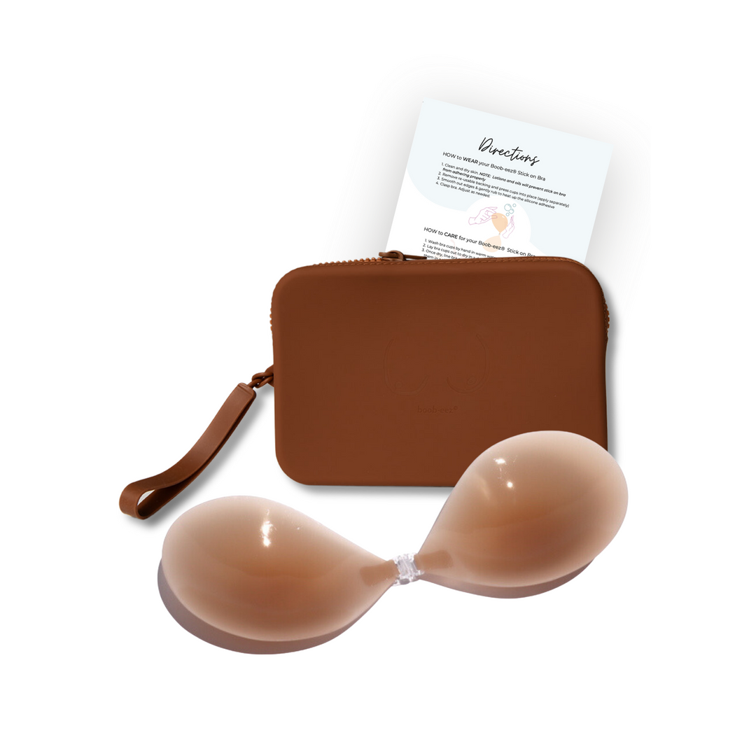 Match Maker | Silicone Travel Case + x1  Silicone Stick-On Bra by Boob-eez®