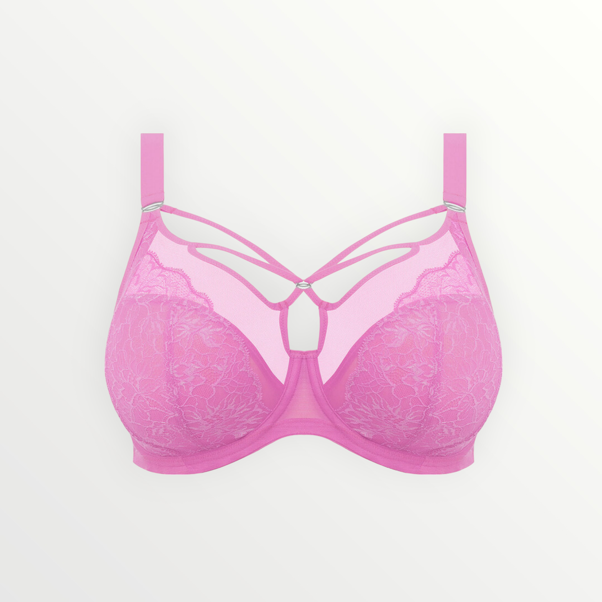 Elomi Brianna Strappy Plunge Bra in Very Pink color