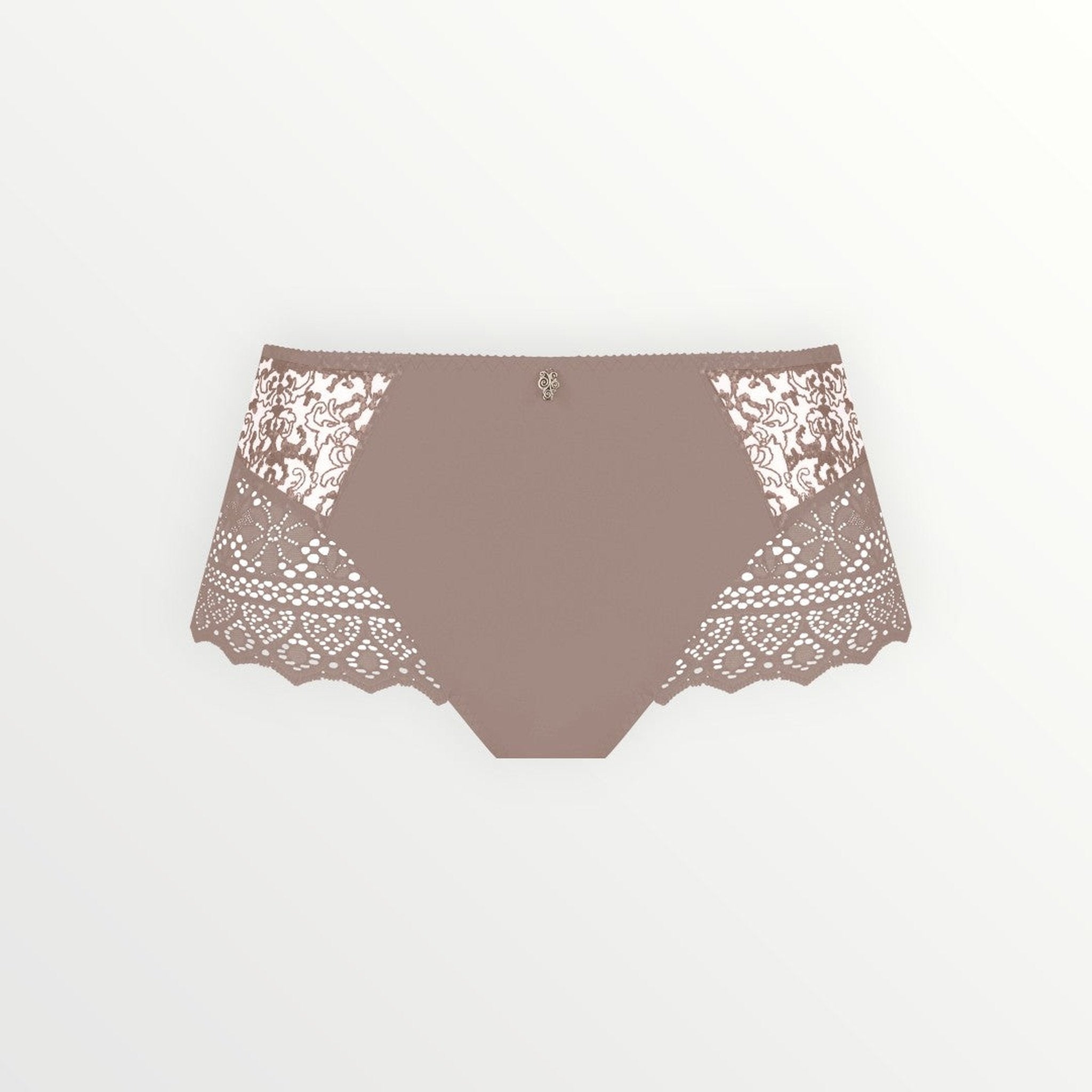 Empreinte Cassiopee Panty in Rose Sauvage color with elegant lace detailing