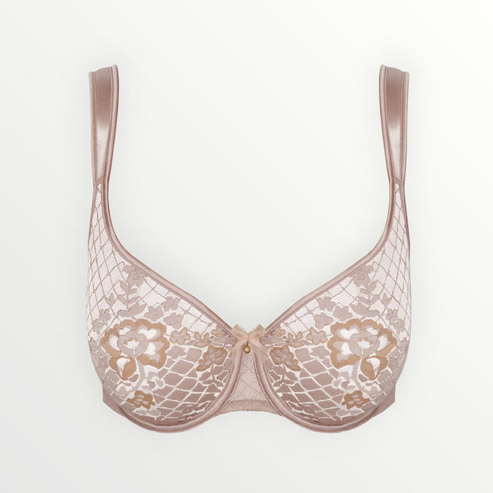 Empreinte Melody Seamless Low Neck Bra in Gold, French Lingerie