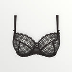 Empreinte Romy Demi Bra in Reglisse color with elegant lace detailing