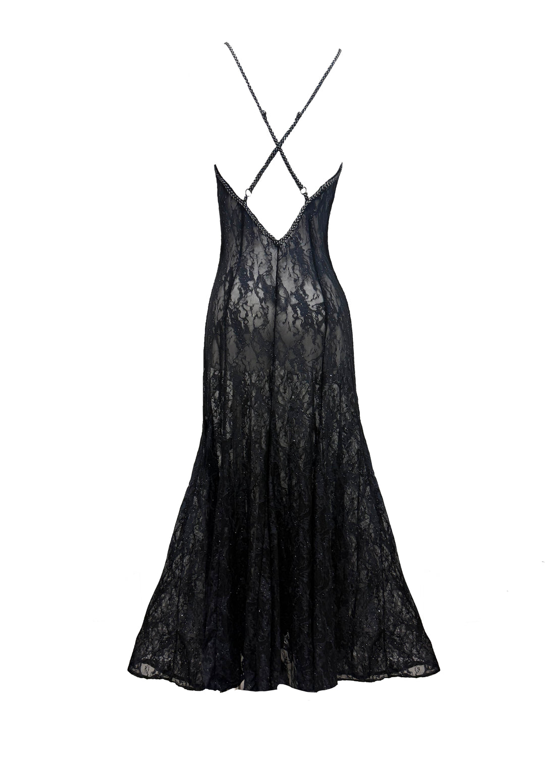 Machu Picchu Mini Sequin Lace Long Gown