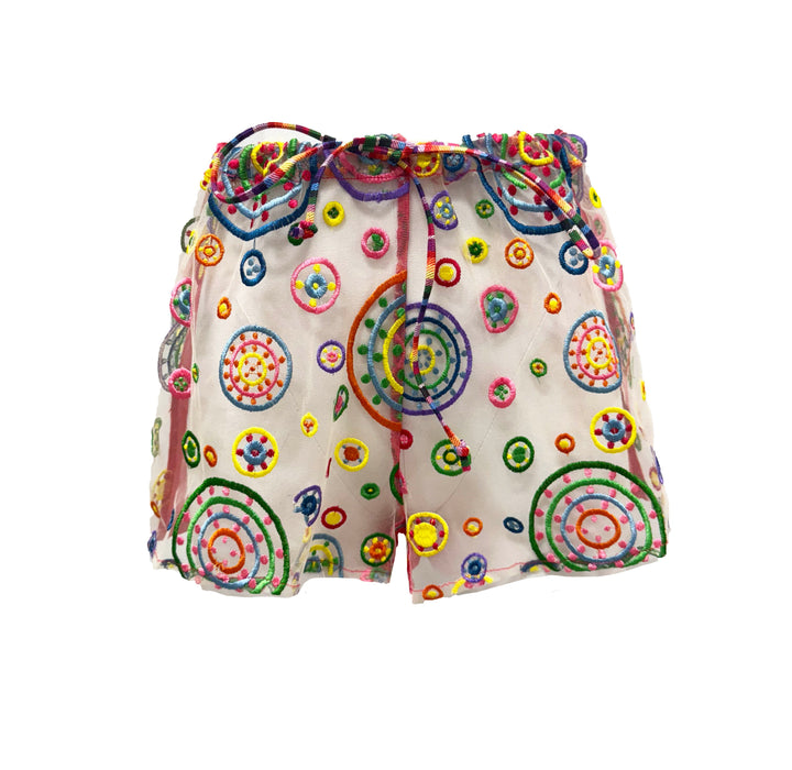 Pachamama Embroidered Tulle Short Set