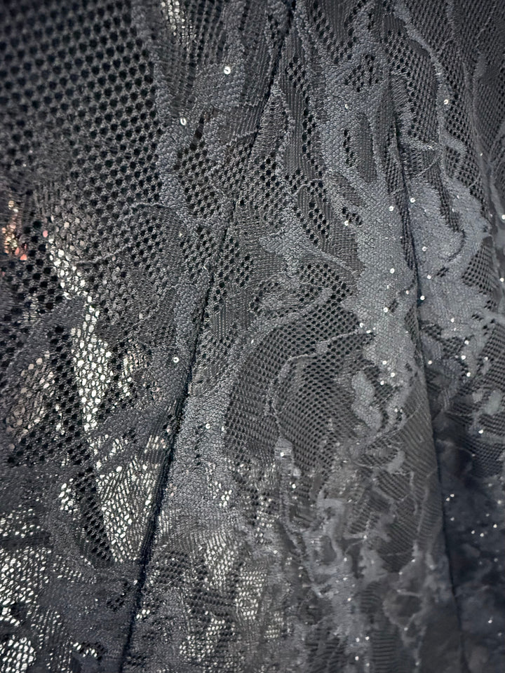 Machu Picchu Mini Sequin Lace Long Gown