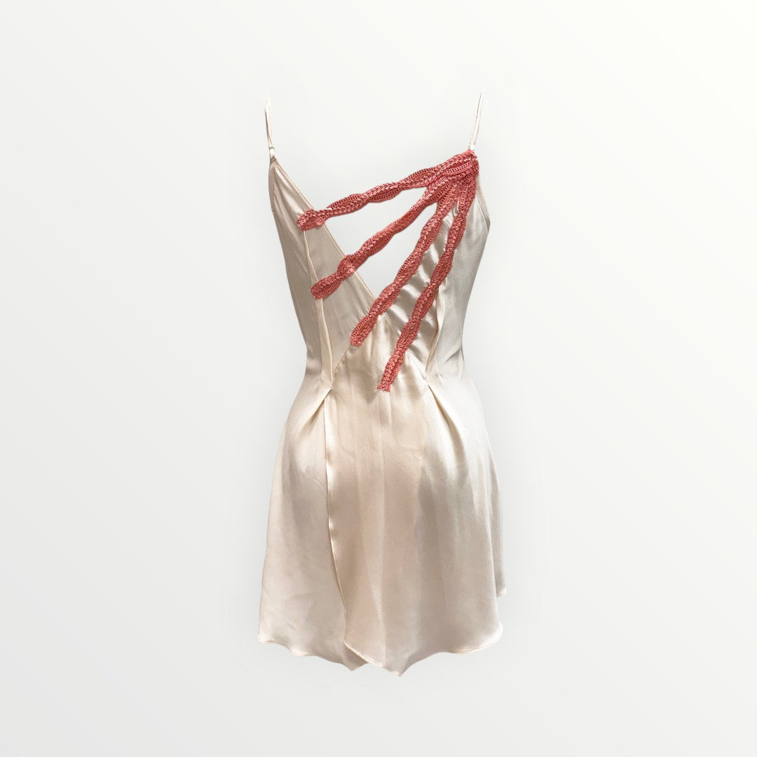 Splash Silk and Viscose Wrap Nightie