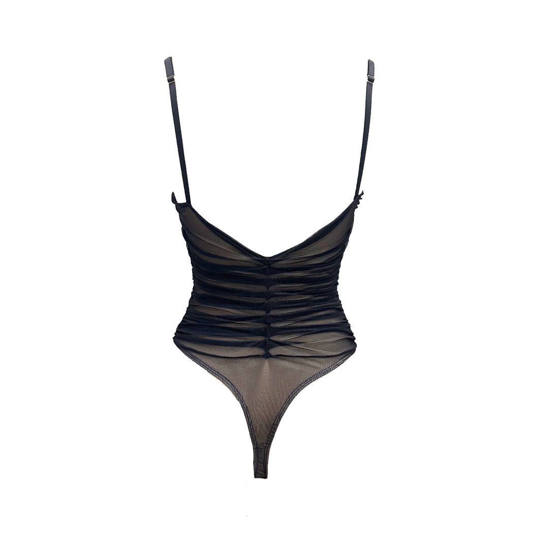 Terminator Tulle Ruched Bodysuit