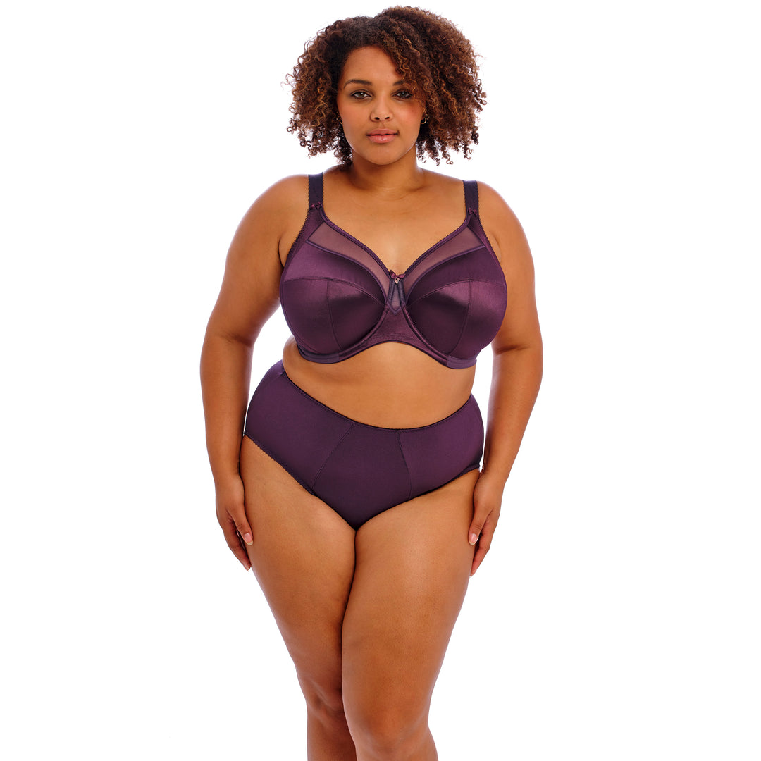 Keira Underwire Full Coverage Bra | Blackberry