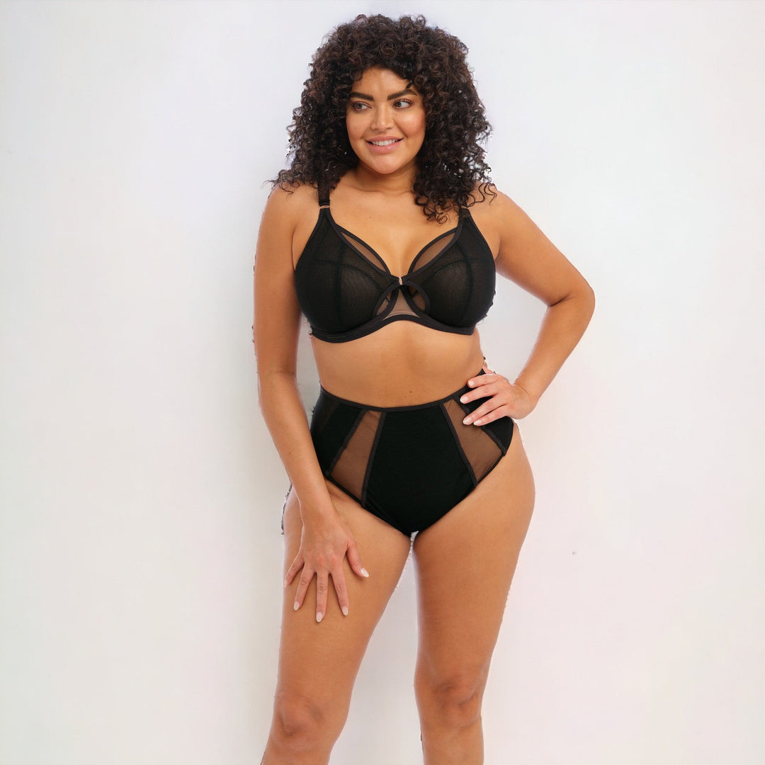 Kintai Full Support Plunge Bra | Black