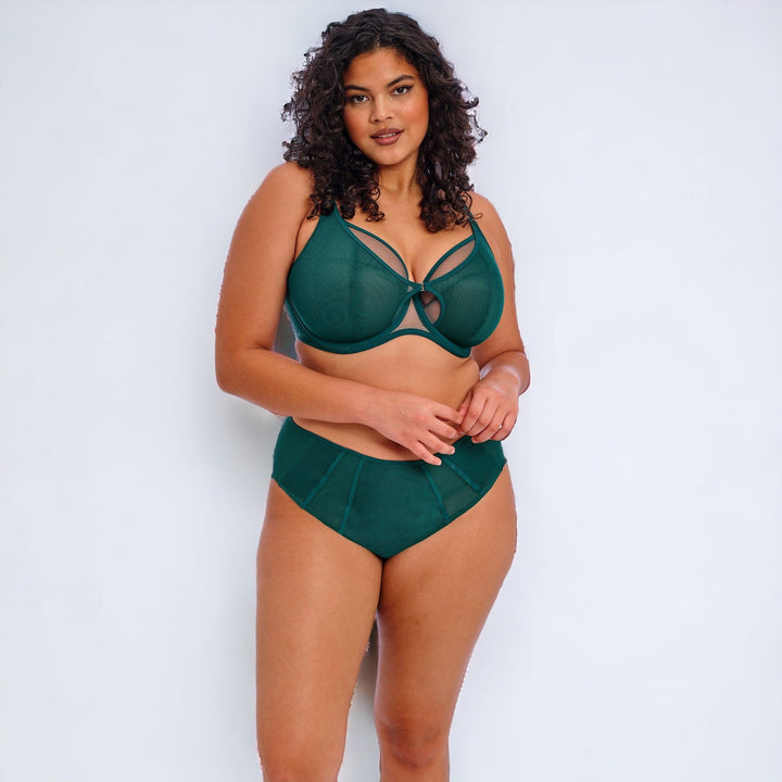 Kintai Full Support Plunge Bra | Teal